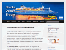 Tablet Screenshot of agentur-kamp.de
